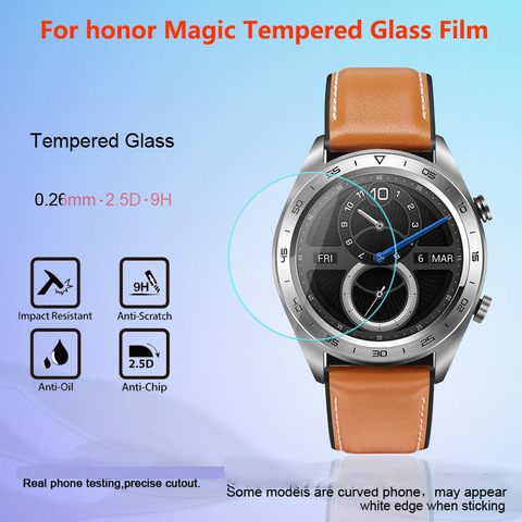(2 PC) pour Huawei Honor montre magique Smartwatch verre trempé 9H clair anti-déflagrant Film pour Huawei magique protecteur d'écran J4 ► Photo 1/6