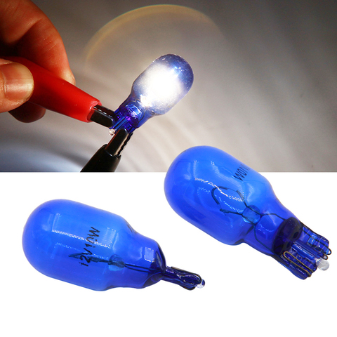 LYMOYO 2 pcs voiture T15 W16W 12 V 16 W 5000 k Feu De Côté de voiture ampoule halogène lampe avertissement lumières auto Verre Naturel Bleu Super chaud Blanc ► Photo 1/6