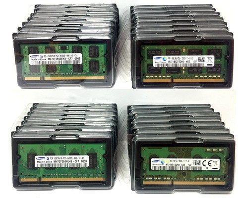 SAMSUNG-mémoire RAM pour ordinateur portable, 1 go, 2 go, 4 go, 8 go, PC2 PC3 PC3L DDR2 DDR3, 667 Mhz, 800mhz, 1333Mhz, 1600Mhz, 1333, 1600, 800mhz ► Photo 1/6