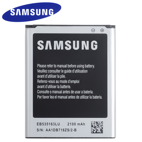 Batterie Samsung EB535163LU pour I9082 Galaxy Grand DUOS I9080 I879 I9118 Neo + i9168 i9060 batterie de rechange pour téléphone 2100mAh ► Photo 1/4