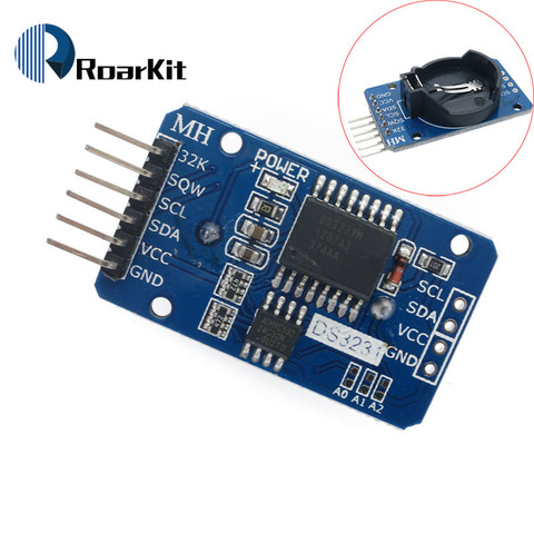 Module d'horloge de précision DS3231 AT24C32 IIC Module 3.3V-5.5V DS3231SN pour module de mémoire Arduino (sans batterie) ► Photo 1/6