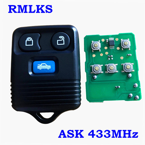 Porte-clés de voiture à distance à 3 boutons, 433Mhz, pour Ford Transit MK6 Connect 2000 2001 2002 2003 2004 2005 2006 ► Photo 1/3