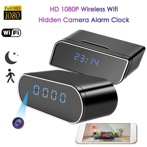 Mini caméra espion ip Wifi hd 1080P, dispositif de sécurité sans fil, avec horloge, Vision nocturne, détection de mouvement ► Photo 1/6