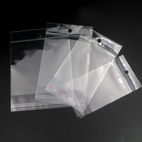 Pochettes transparentes en plastique OPP, pochette auto-adhésive, sac pour bijoux et emballage pour fête, mariage, fiançailles, 100 pièces ► Photo 1/2