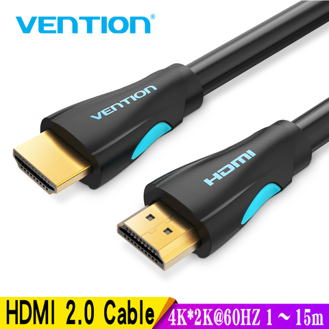 Vention – câble HDMI 4K vers HDMI 2.0, connecteur plaqué or, pour interrupteur de séparation, pour HDTV LCD PS3 4 Pro 10M 15M ► Photo 1/6