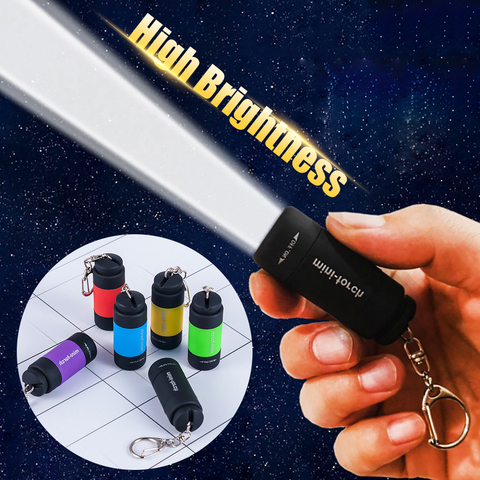 2022 nouveau porte-clés lumière LED lampe de poche poche porte-clés Mini torche étanche ► Photo 1/6