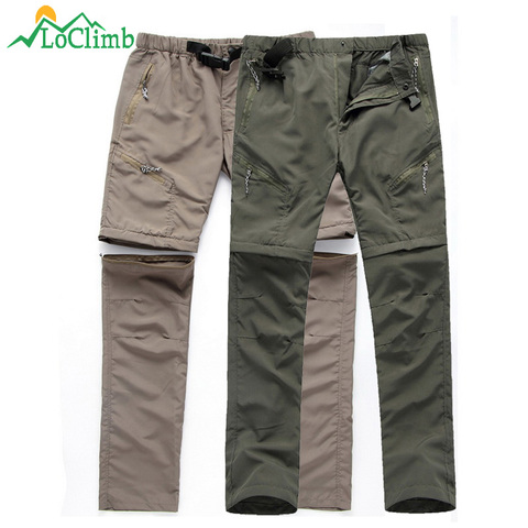 LoClimb hommes Étanche pantalons de randonnée Hommes D'été Camping/pantalon de randonnée Montagne Escalade/Extérieure Sprots Pantalon Shorts AM001 ► Photo 1/6