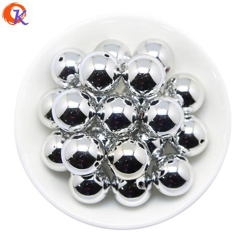 Design Cordial 20MM 100 pièces/lot grosses perles acryliques Bubblegum imprimées Rhodium, perles colorées pour CDWB-517221 de bijoux ► Photo 1/1