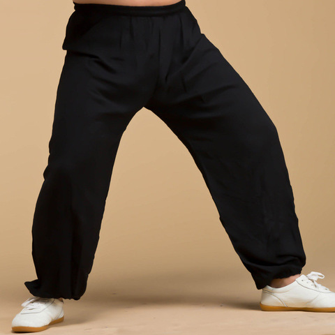 Pantalon tai chi en coton synthétique pour homme et femme, pantalon bouffant de kung fu, collection printemps et été ► Photo 1/1