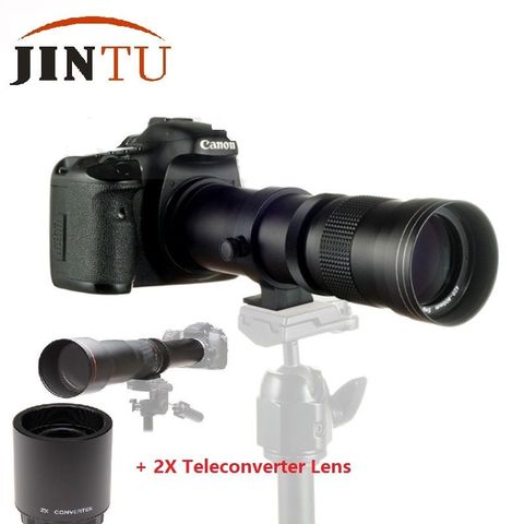 JINTU nouveau téléobjectif 420-1600mm avec objectif de téléconvertisseur 2X pour Canon EF-M M100 M10 M6 M5 M3 M2 appareil photo EOS-M ► Photo 1/6