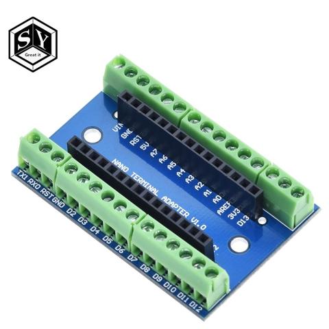 1 pcs NANO V3.0 3.0 Contrôleur Terminal Adaptateur Carte D'extension NANO IO Bouclier Simple Extension Plaque Pour Arduino AVR ATMEGA328P ► Photo 1/6