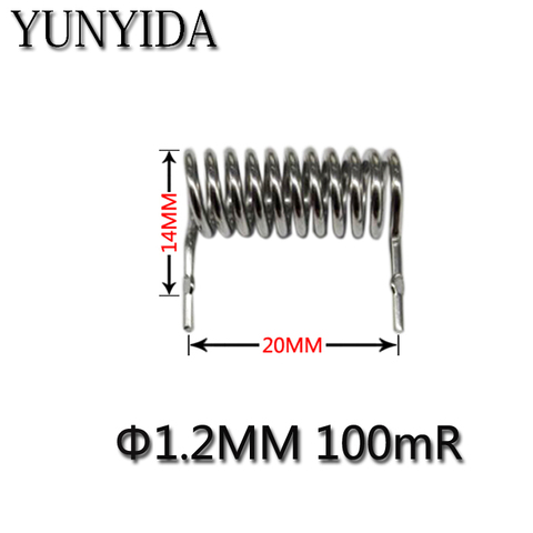 Résistance Constantan/résistance d'échantillonnage, 0,1r, 100 milliohms/pas, 20MM / 1.2MM de diamètre, 10 pièces, 01-03 ► Photo 1/1