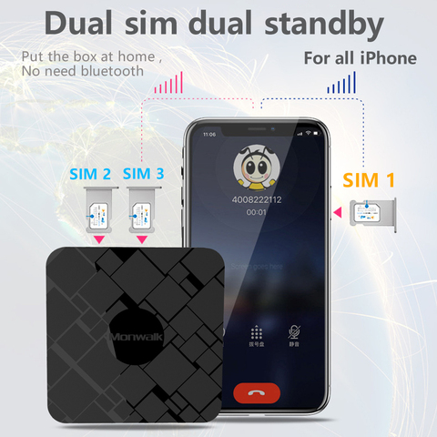 SIMadd pro 3SIM 3 boîte de veille 3SIM activer en ligne SIM ajouter pour i Phone 6/7/8/X SIM à la maison, pas besoin de transporter, pas d'itinérance ► Photo 1/6
