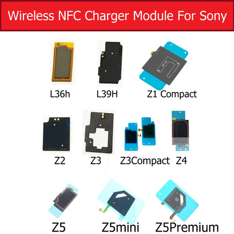 Puce d'antenne NFC de couverture arrière pour Sony Xperia Z L36h Z1 L39h Z2 Z3 Z3 + Z4 Z5 Premium/ Z1 Z3 Z5 MINI puce de chargeur sans fil compacte ► Photo 1/1