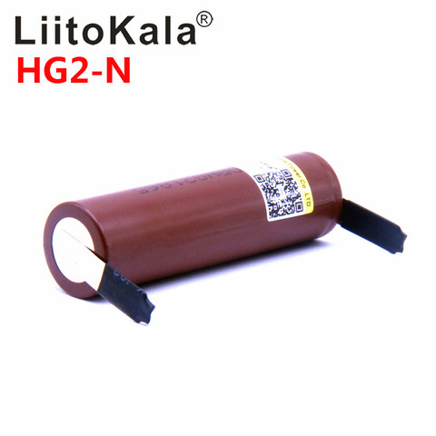 Chaude 2022 LiitoKala HG2 HG2-N 18650 3000mAh batterie 3.6V décharge 20A dédiée haute puissance décharge + bricolage Nicke ► Photo 1/4