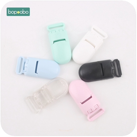 Bopoobo – Clips de sucette en plastique pour bébé, 5 pièces, maintien de sucette pour bébé, matériau Non toxique, anneaux de dentition pour bébé, artisanat bricolage ► Photo 1/6