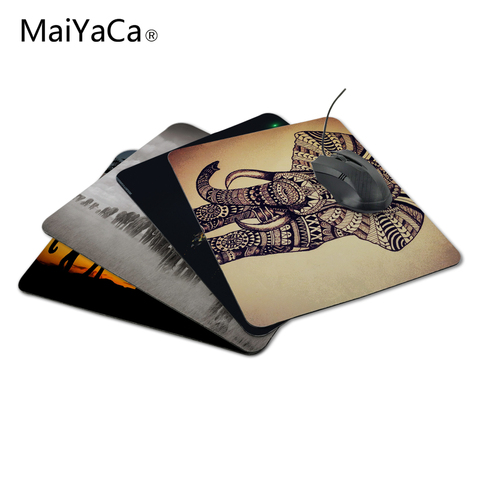 MaiYaCa-tapis de souris antidérapant pour ordinateur, tapis de souris avec motif Vintage éléphant, tapis pour Optal Me Trackball souris non verrouillée ► Photo 1/6