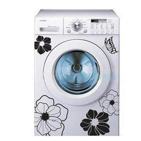 1 pièces fleurs magiques personnalité créative vert Stickers muraux armoires réfrigérateur Machine à laver autocollants climatisation ► Photo 1/2