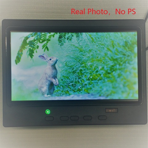Petit écran LCD de bureau 7 pouces HD, 1024x600 px, avec AV / VGA/HDMI, livraison gratuite ► Photo 1/5