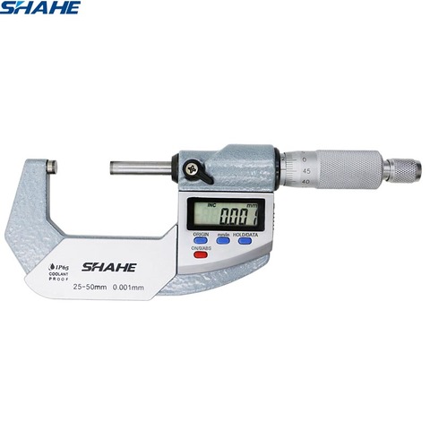 Shahe – micromètre extérieur électronique étanche IP65, jauge à étrier, 25-50mm, 0.001mm microns ► Photo 1/5