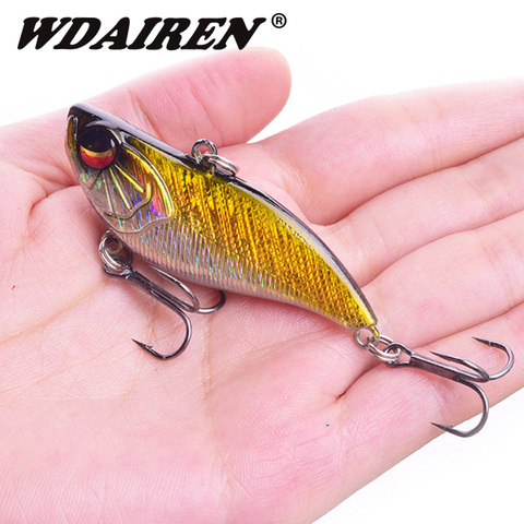 Pièces dur vibrant pour la pêche en hiver, leurre pour attraper des poissons, avec Vibration Laser bionique, Crankbait, avec triple hameçon, 60mm, 14g, 1 pièce ► Photo 1/6