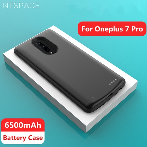 NTSPACE – étuis de chargeur de batterie externe pour Oneplus 7 Pro, coque arrière de charge antichoc pour batterie Portable 6500mAh ► Photo 1/6