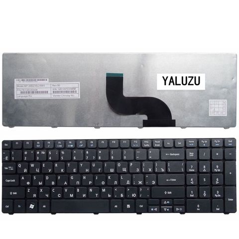 Clavier russe pour pc portable Packard Bell EasyNote TE11 TE11HR TE11-BZ TE11-HC TE11HC TE11HC NE56R10u RU MP-09G33SU-442W ► Photo 1/5