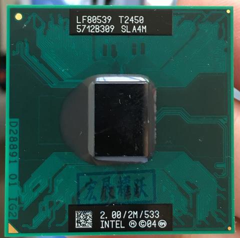 Intel Core 2 Duo T2450 notebook CPU Pour Ordinateur Portable processeur PGA 478 cpu 100% fonctionne correctement ► Photo 1/2