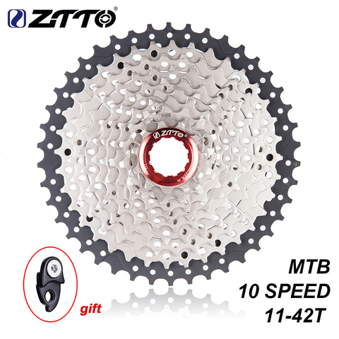 ZTTO 11-42 t 10 Vitesse 10 s Large Ratio VTT Montagne De Bicyclette De Vélo Cassette Pignons pour pièces m590 m6000 m610 m675 m780 X5 X7 X9 ► Photo 1/6