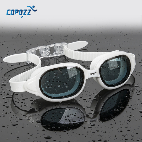 COPOZZ – lunettes de natation pour hommes et femmes, Anti-brouillard, protection UV, étanche, dioptrie, myopie 0-1.5 à-7 ► Photo 1/6