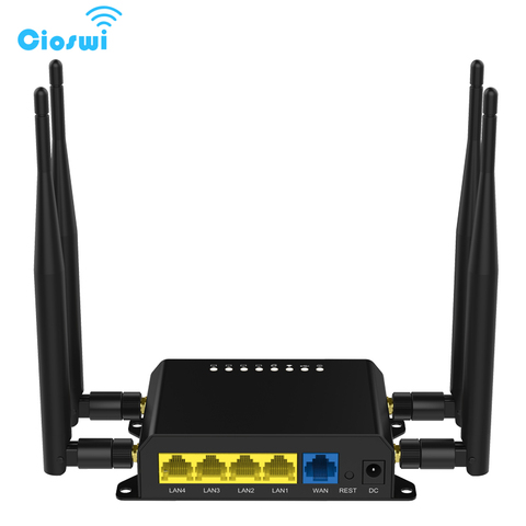 Routeur WiFi 3G/4G, WE826-T2 Mbps, pour voiture/Bus, LTE, avec Firmware Hopspot OpenWRT, avec emplacement pour carte Sim et antennes externes, 300 ► Photo 1/6