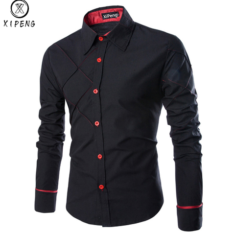 Hommes chemise 2022 automne nouvelle marque affaires hommes coupe ajustée robe chemise mâle à manches longues rayé chemise camisa masculina M-3XL ► Photo 1/6