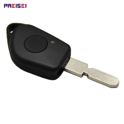 PREISEI clés vierges pour voiture peugeot 406 boîtier de clé à distance fob remplacement sans logo avec pince de batterie ► Photo 1/3