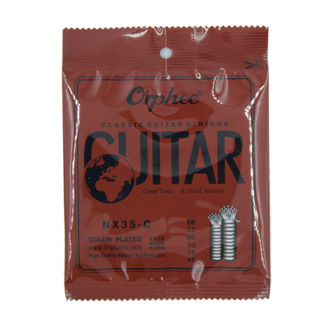 Orphee-jeu complet de cordes de guitare classique en Nylon noir, pour Tension dure, 028-045, NX35-C ► Photo 1/5