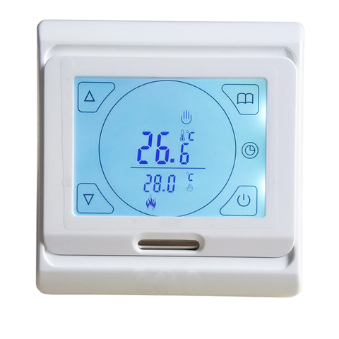 MINCO CHALEUR LCD Numérique Programmable De Chauffage Par Le Sol Thermostat Écran Tactile Réchauffement Étage Thermorégulateur température capteur ► Photo 1/6