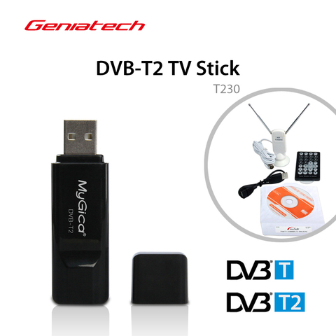 DVB T2 récepteur USB HD TV tuner Geniatech Mygica T230C pour DVB-T2/-T/-C USB clé de télévision pour l'europe russie thaïlande singapour ► Photo 1/5