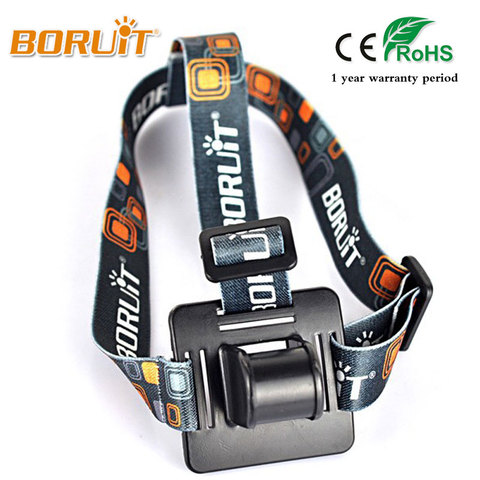 Boruit bandeau réglable tête ceinture sangle pour T6 L2 R5 LED vélo vélo bandeau phare lampe frontale ► Photo 1/1