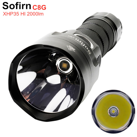 Sofirn – lampe de poche puissante C8G à 21700 LED, Cree SST40, 2000lm, 18650, torche avec ATR, 2 groupes, indicateur de rampe ► Photo 1/6