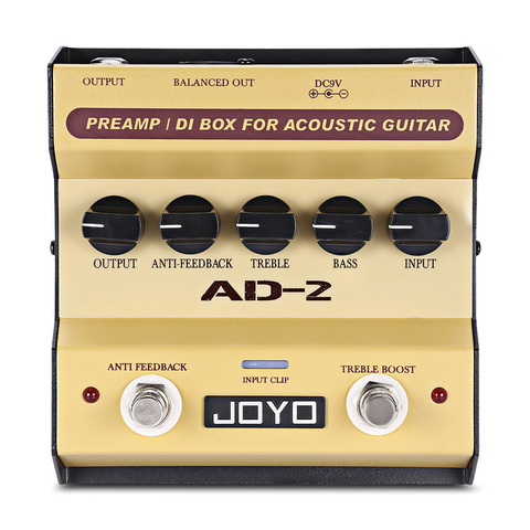 JOYO – pédale de guitare acoustique AD-2, haute sensibilité, 5 boutons de réglage de la mélodie de base, effet Portable ► Photo 1/5