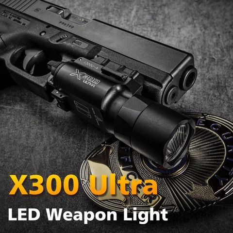 Tactique X300 Ultra pistolet pistolet lumière X300U arme lumière lanterne torche fusil Airsoft lampe de poche Glock 1911 LED lumière blanche ► Photo 1/6