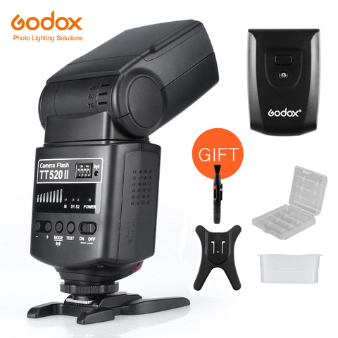 Godox – caméra Flash TT520II, avec Signal sans fil 433MHz intégré, pour appareils photo DSLR Canon, Nikon, Pentax, Olympus ► Photo 1/6