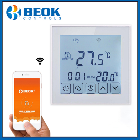 Beok – Thermostat WIFI intelligent au sol, pour élément chauffant électrique, pour maison connectée, contrôle vocal Google Alexa ► Photo 1/6