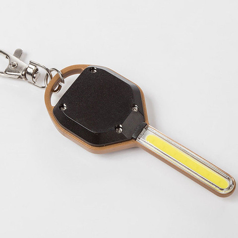 Mini lampe de poche LED en forme de clé, porte-clés, lampe torche d'urgence, Camping, porte-clés, lampe gracieuse, 1 pièce ► Photo 1/5