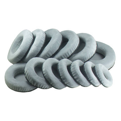 Coussins d'oreillettes en mousse de velours gris général 60 65 70 75 80 85 90 95 100 105 110 115 120MM pour casque SONY pour Sennheiser ► Photo 1/5