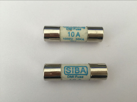 SIBA – fusible 6003434 10x38, 600V/2A/4A/6A/8A/10A/12A/14A/32A/25A ► Photo 1/2