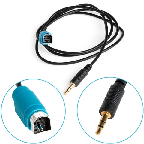ALPINE 3.5-adaptateur Audio pour iPOD | Haut débit MP3 mm Aux Jack, adaptateur Audio pour iPOD MP3 PSP Kit de voiture câbles Audio, électronique de voiture ► Photo 1/6