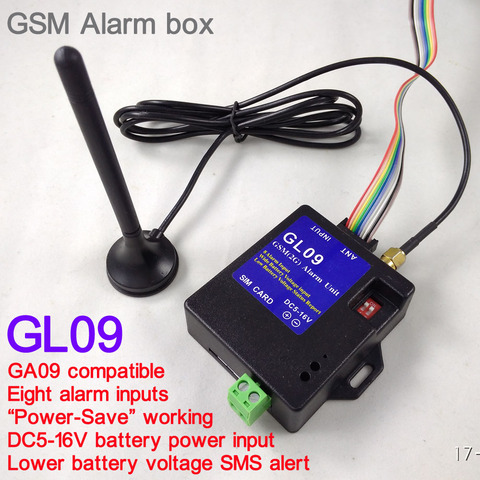 Système d'alarme de sécurité domestique/industriel sans fil GL09, GSM/SMS, anti-cambriolage, avec contrôle par application et batterie ► Photo 1/2