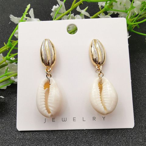 JCYMONG-boucles d'oreilles pour femmes, 13 modèles, coquillages, océan, bohème, coquillages naturels, bijoux de plage, idée cadeau, nouvelle collection 2022 ► Photo 1/6