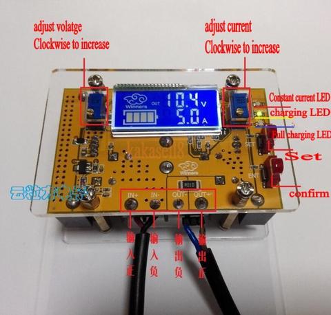 Pilote LED de charge de batterie, abaisseur réglable, CC CV DC-DC, 7V-36V à 1.5-35v 12V 24V, 10A ► Photo 1/6