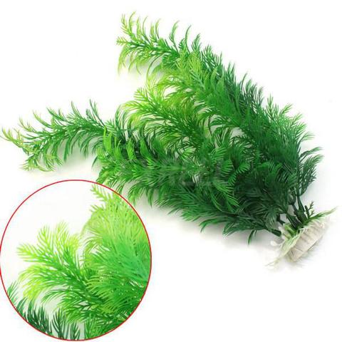 Plante D'aquarium artificielle Décoration Fish Tank Submersible Fleur Herbe Ornement Décor Pour Aquarium Sous-Marine Plantes 10-30 cm ► Photo 1/6